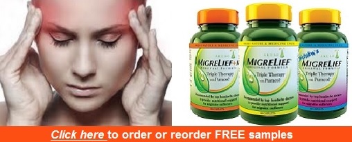 Healthcare Professionals email samples@migrelief.com for free MigreLief patient samples